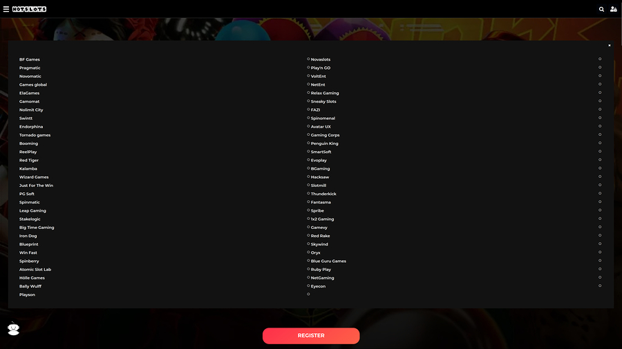 Hotslots Casino Desktop Game Developers