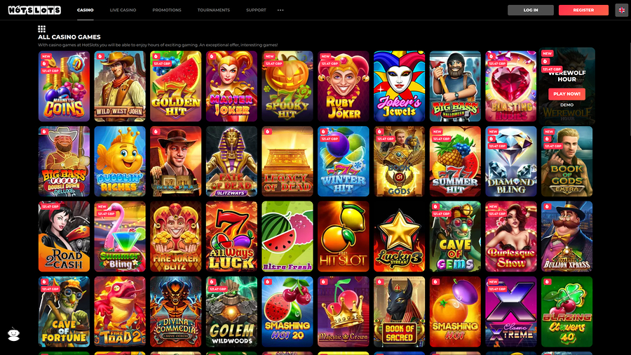 Hotslots Casino Desktop Games