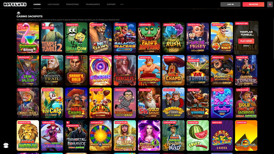 Hotslots Casino Desktop Jackpot