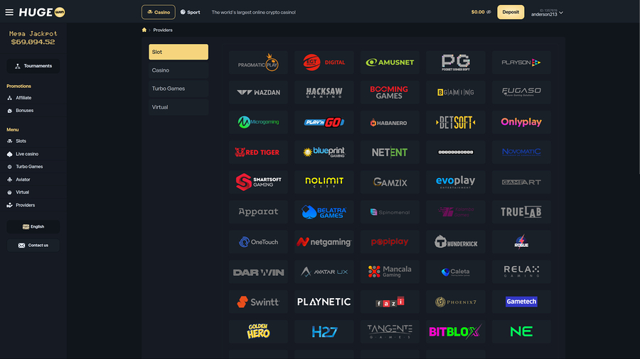 Hugewin Casino Desktop Game Developers