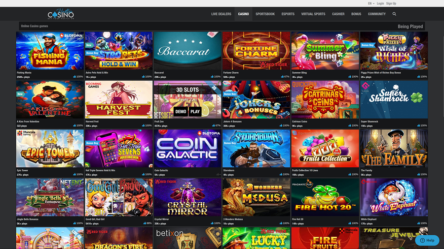 Hustles Casino Desktop Games