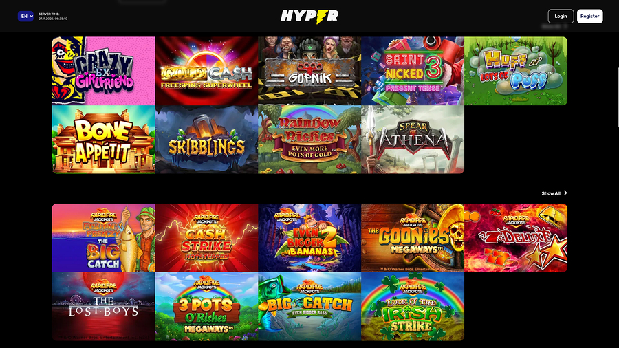 Hyper Casino Desktop Games