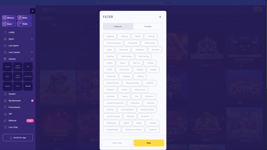 IgoBet Casino Desktop Game Developers