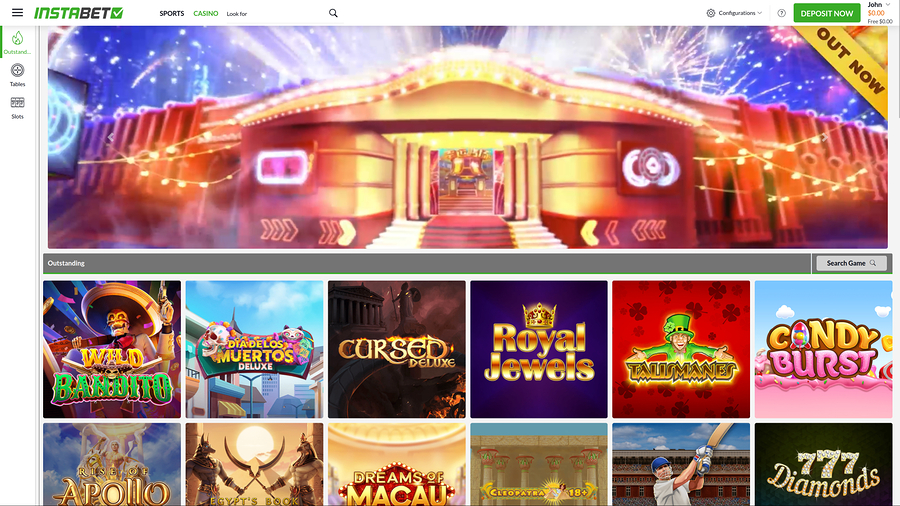 InstaBET Casino Desktop Games