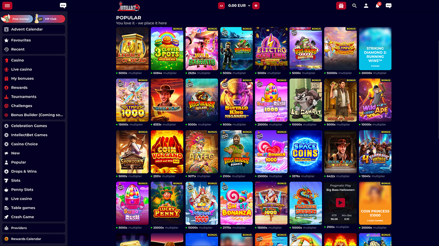 Intellectbet Casino Desktop Games
