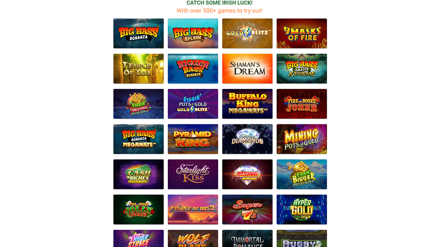 Irish Spins Casino Desktop Games