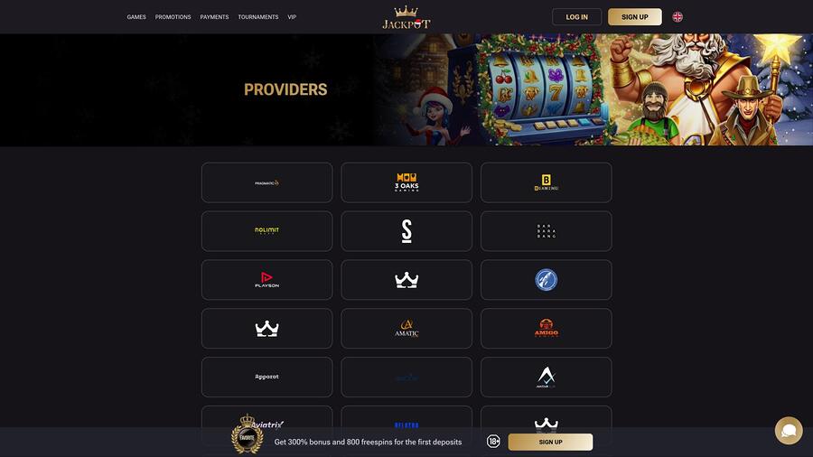 Jack-Pot Casino game developers page