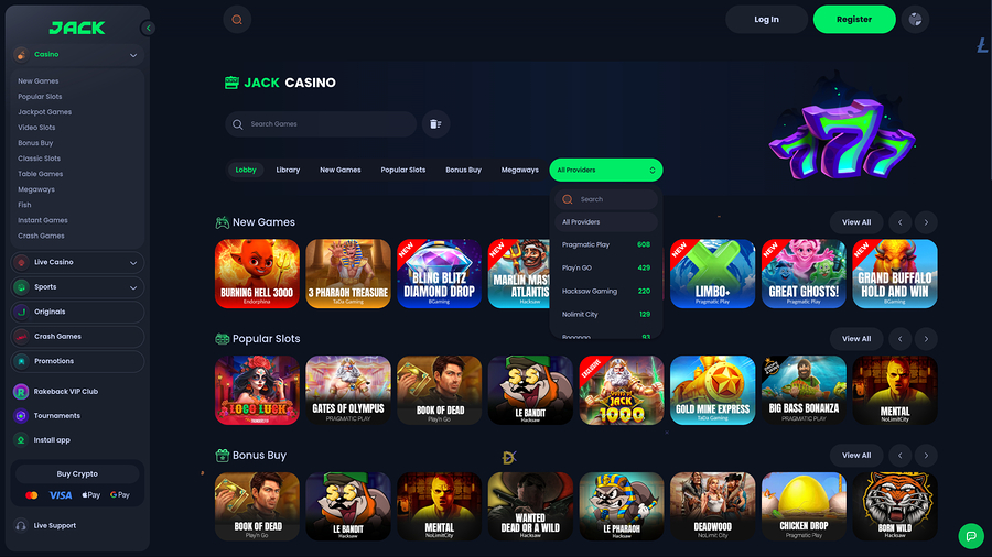 Jack Casino Game Developers