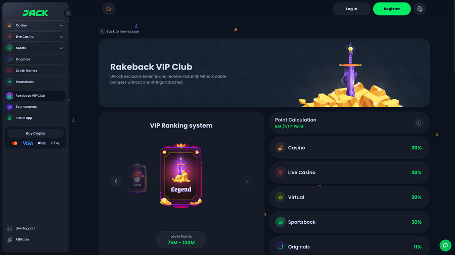 Jack Casino VIP