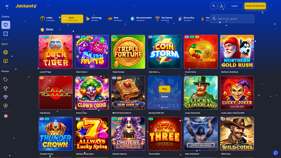 Jackpoty Casino Games Desktop