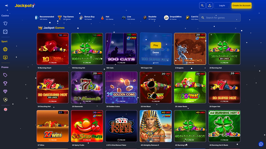 Jackpoty Casino Jackpot Desktop