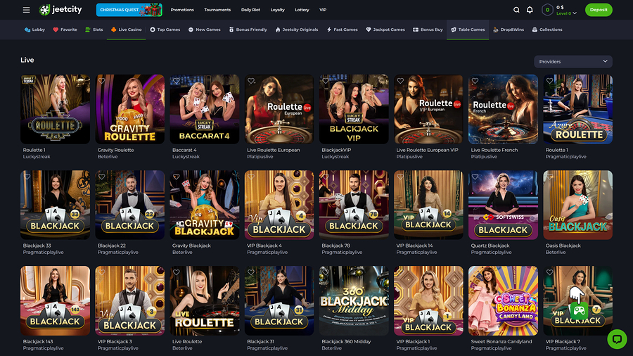 Jeetcity Casino Live Dealer Desktop