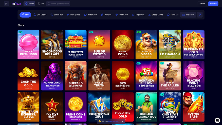 Juegos de escritorio del casino Jet4bet