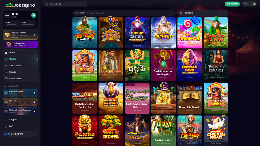 Jokersino Games Desktop