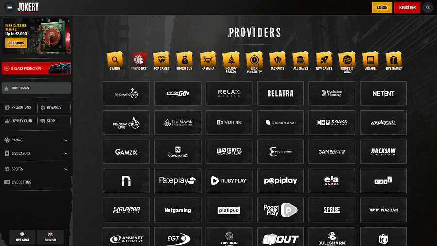 Jokery Casino Desktop Game Developers