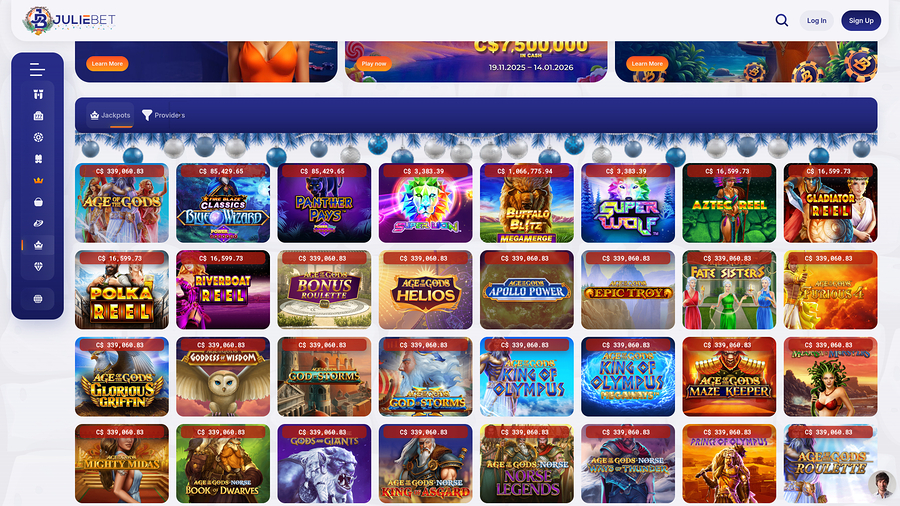 Juliebet Casino Desktop Jackpot