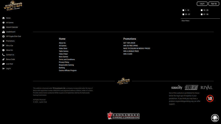 Jupiter Club Casino Desktop Game Developers