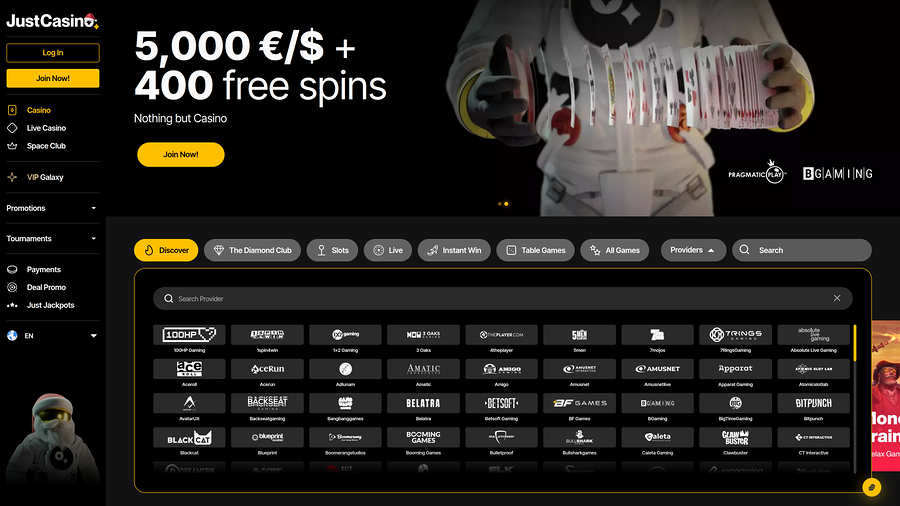 JustCasino Desktop Game Developers