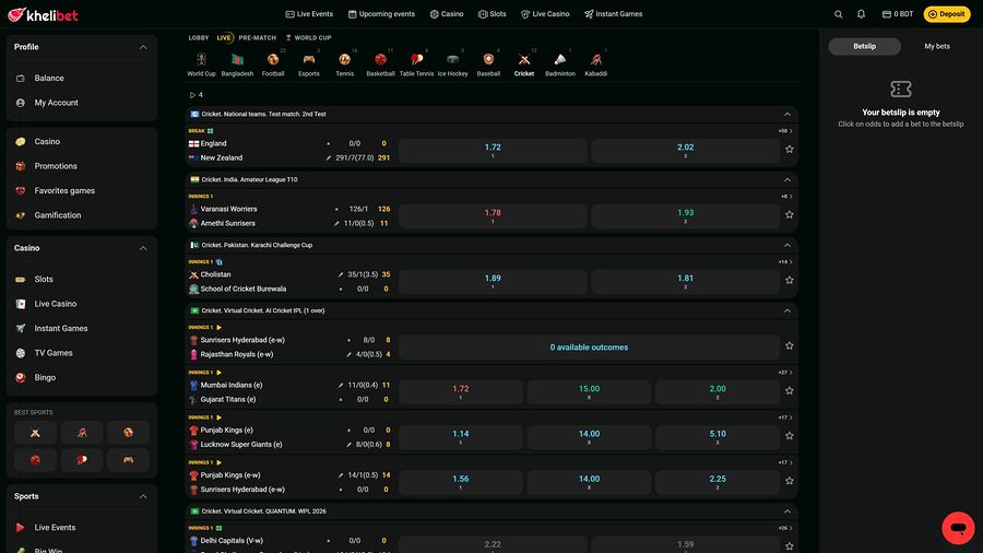 Deportes de escritorio Kheli Bet Casino