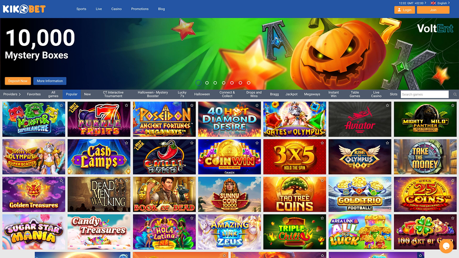 Kikobet Casino Games Desktop