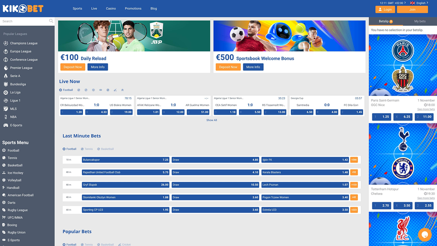Kikobet Casino Sports Desktop