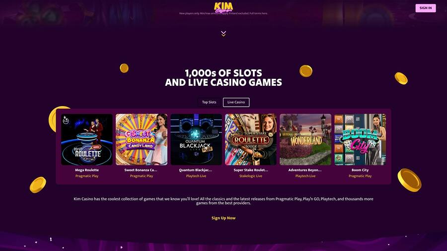 Kim Casino Live Dealer Desktop