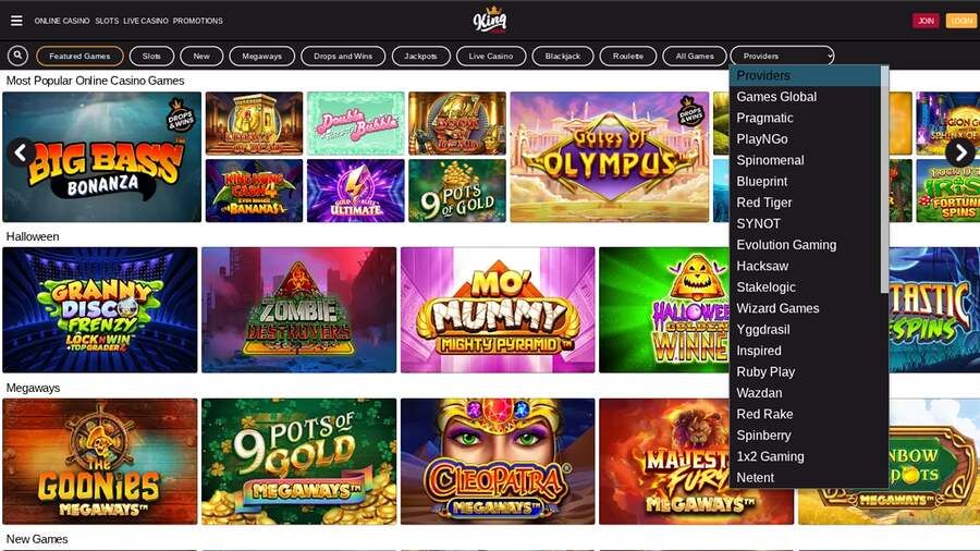King Casino Game Developers Desktop