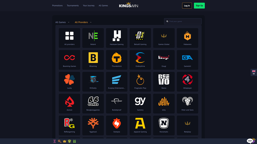 KingsWin Casino Desktop Game Developers