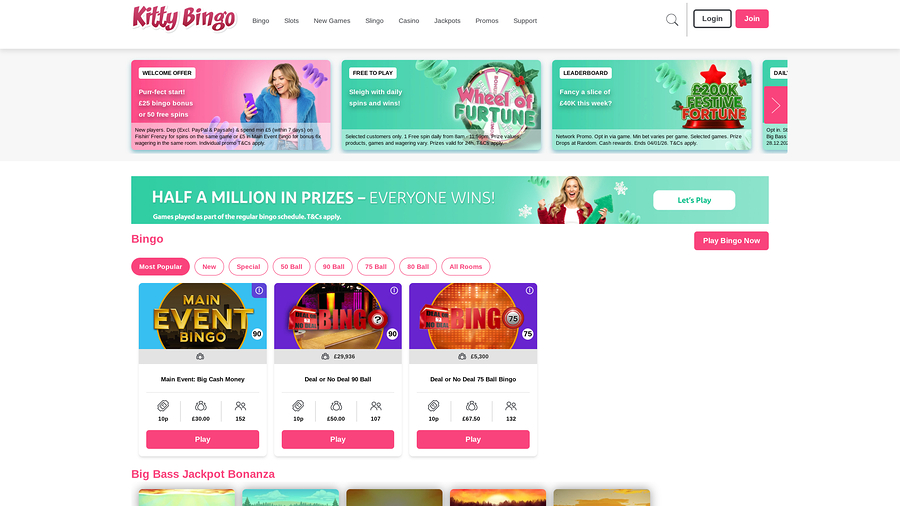  Kitty Bingo Desktop Homepage