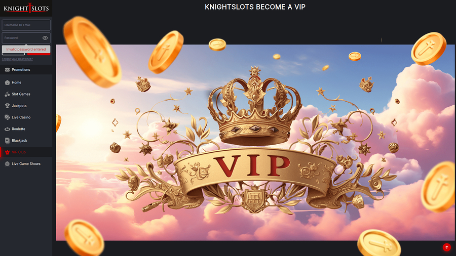 KnightSlots Desktop VIP Program
