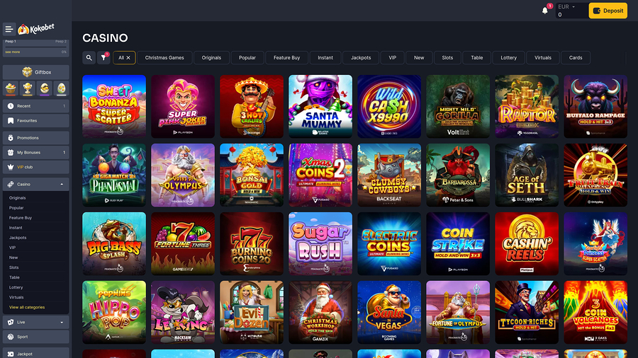 Koko.bet Casino Desktop Games