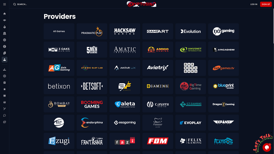 Kryptosino Casino Desktop Game Developers