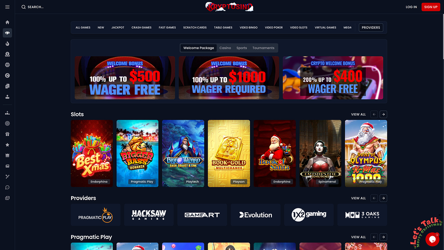 Kryptosino Casino Desktop Games