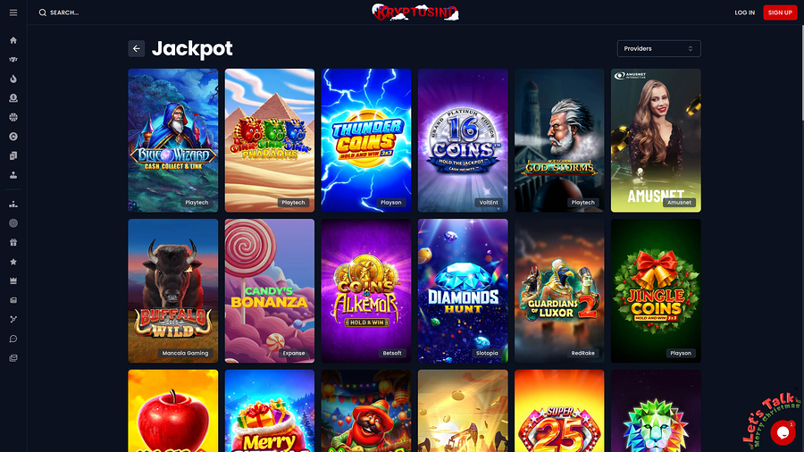 Kryptosino Casino Desktop Jackpot