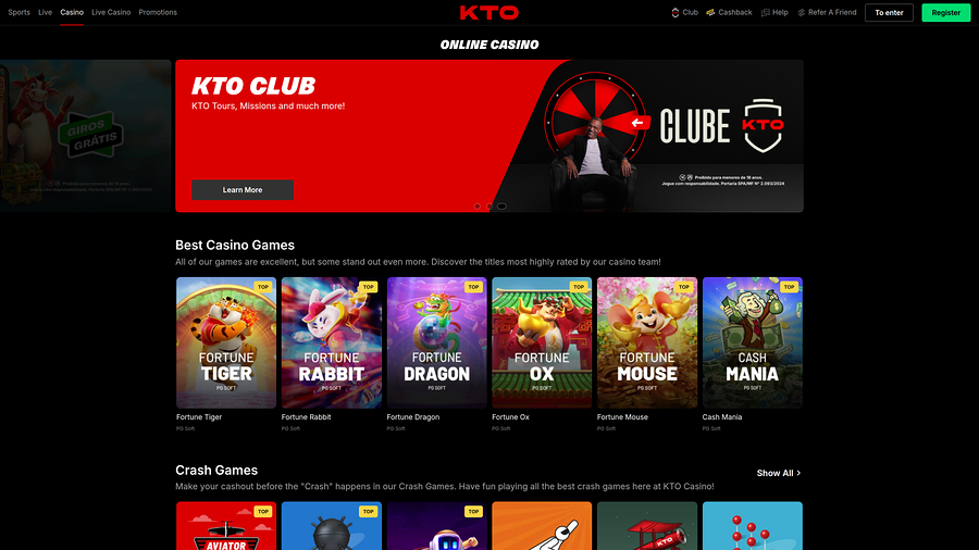 Kto Casino Desktop Games