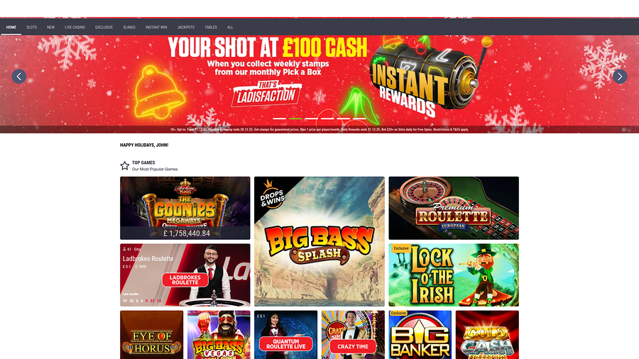 Ladbrokes Casino Desktop Games