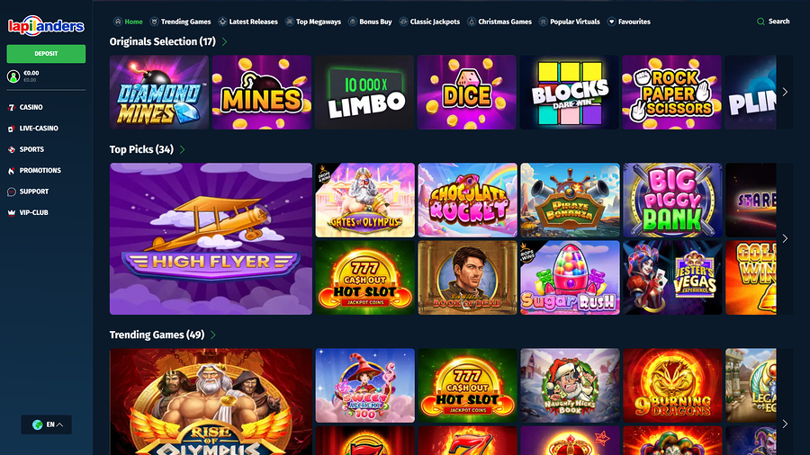 Lapilanders Casino Desktop Games