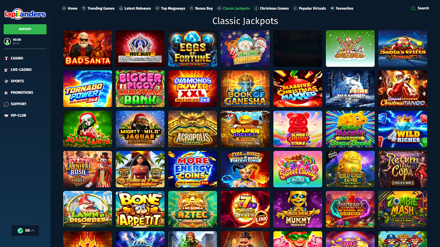 Lapilanders Casino Desktop Jackpot