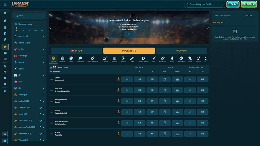 Larabet Casino Desktop Sports