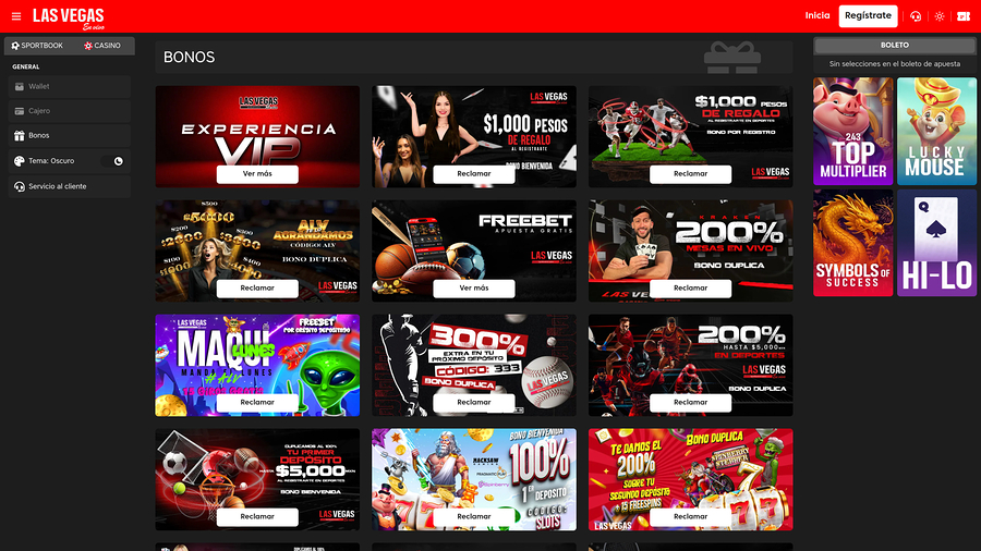 Las Vegas En Vivo Casino Desktop Promotions