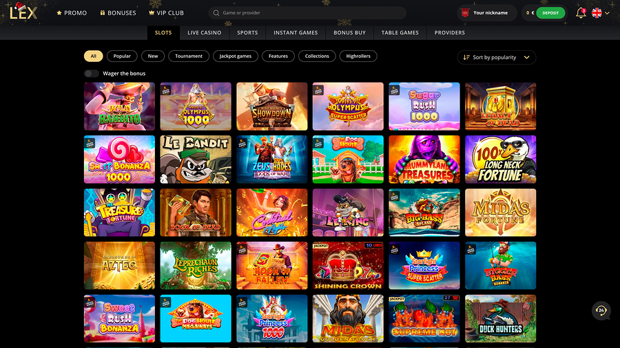 Lex Casino Desktop Games