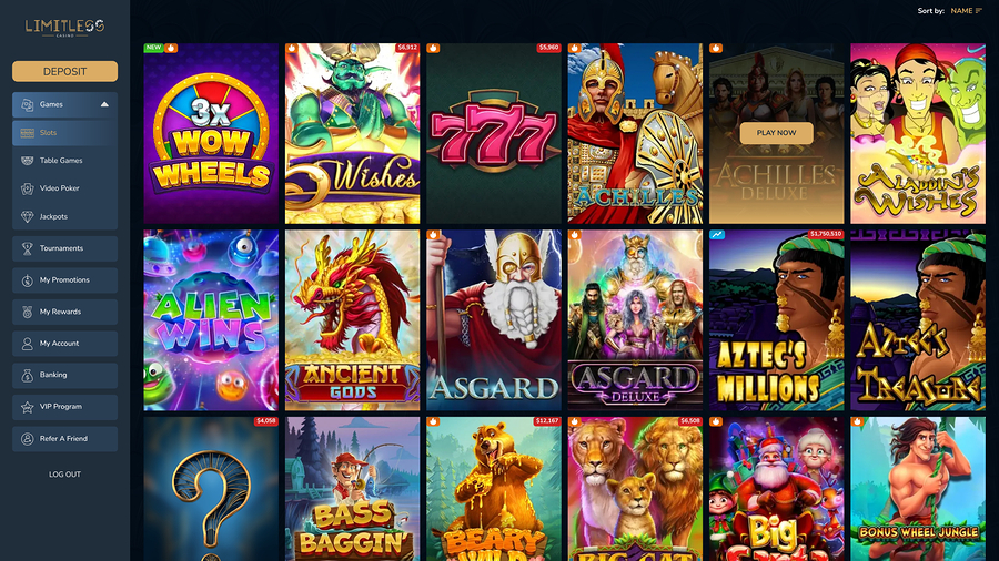 Limitless Casino Desktop Games