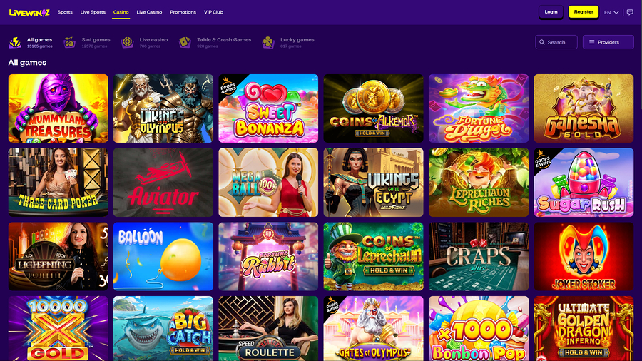 LiveWinz Casino Games