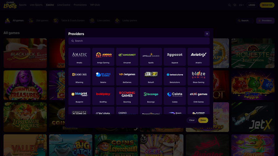 Casino Loots Game Developers