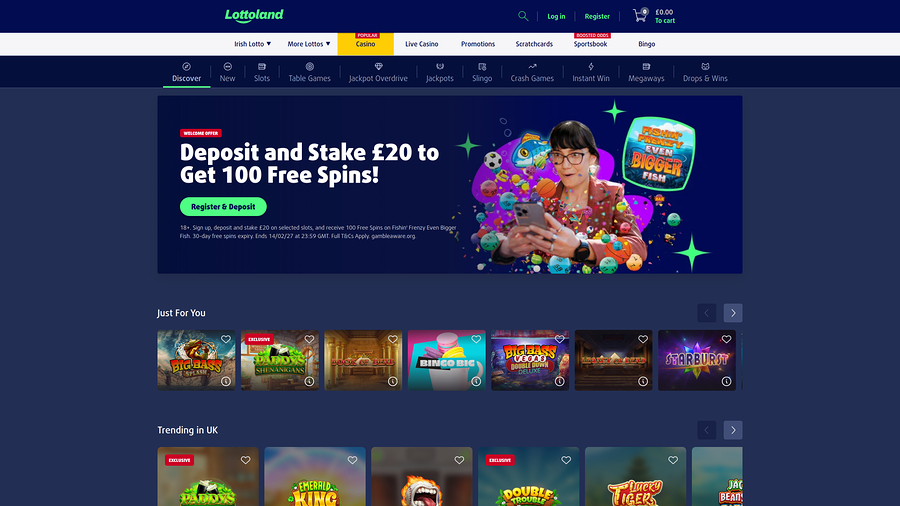 Lottoland Casino Desktop Games