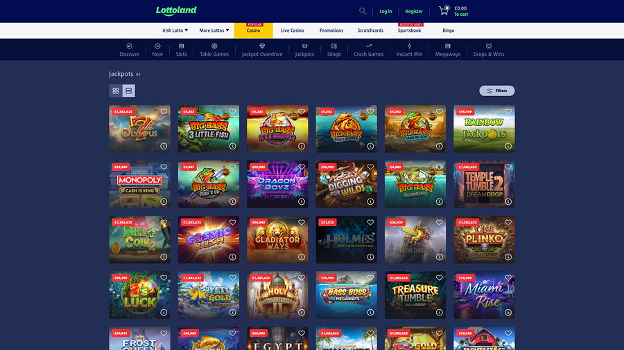 Lottoland Casino Desktop Jackpot