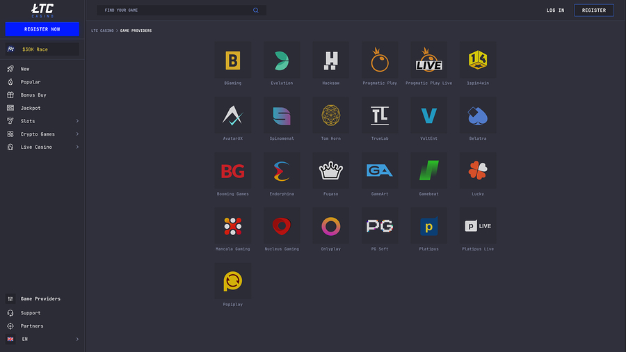 LTC Casino Desktop Game Developers