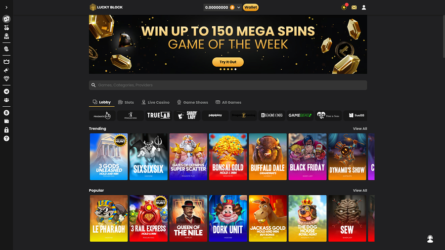 Lucky Block Casino Desktop Game Developers