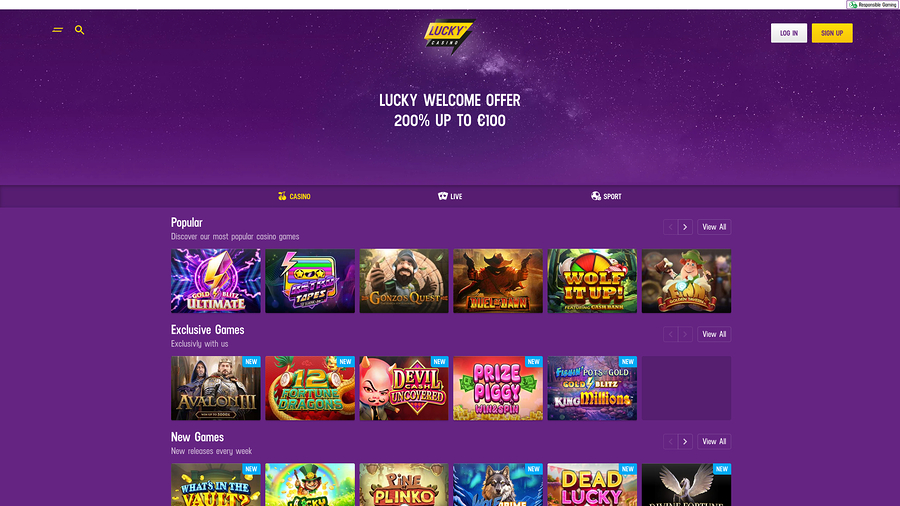 Lucky Casino Desktop Games