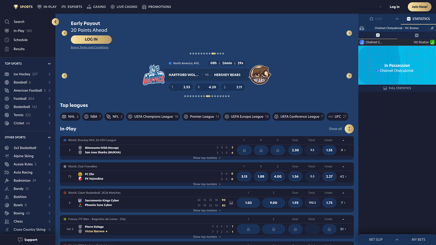 Lucky Dreams Casino Desktop Sports